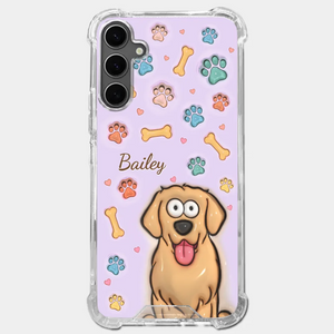 Furry Friends Make Life Brighter - Dog & Cat Personalized Custom 3D Inflated Effect Printed Clear Phone Case - Gift For Pet Owners, Pet Lovers