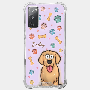 Furry Friends Make Life Brighter - Dog & Cat Personalized Custom 3D Inflated Effect Printed Clear Phone Case - Gift For Pet Owners, Pet Lovers