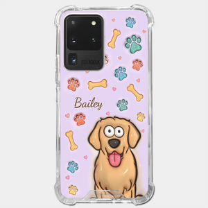 Furry Friends Make Life Brighter - Dog & Cat Personalized Custom 3D Inflated Effect Printed Clear Phone Case - Gift For Pet Owners, Pet Lovers