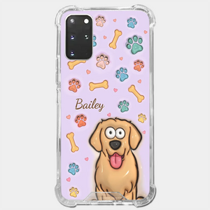 Furry Friends Make Life Brighter - Dog & Cat Personalized Custom 3D Inflated Effect Printed Clear Phone Case - Gift For Pet Owners, Pet Lovers