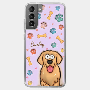 Furry Friends Make Life Brighter - Dog & Cat Personalized Custom 3D Inflated Effect Printed Clear Phone Case - Gift For Pet Owners, Pet Lovers