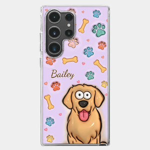 Furry Friends Make Life Brighter - Dog & Cat Personalized Custom 3D Inflated Effect Printed Clear Phone Case - Gift For Pet Owners, Pet Lovers