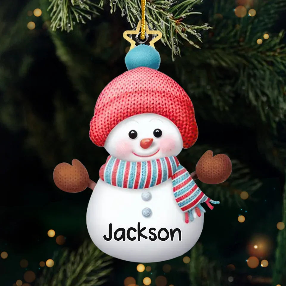 At Christmas Play And Make Good Cheer - Family Personalized Custom Ornament - Acrylic Custom Shaped - Christmas Gift For Family Members