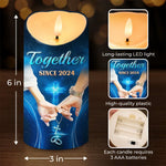 I'm Keeping You Forever Yours - Couple Personalized Custom LED Candle - Christmas Gift For Husband, Wife, Couple