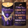 I'm Keeping You Forever Yours - Couple Personalized Custom LED Candle - Christmas Gift For Husband Wife, Anniversary