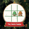 Our Family Is A Circle Of Strength And Love - Family Personalized Custom Ornament - Acrylic Custom Shaped - Christmas Gift For Family Members