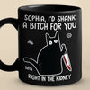 Laughter Here, Together Always - Friend Personalized Custom Black Mug - Christmas Gift For Best Friends, Sisters, Family Members, Coworkers
