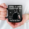 Laughter Here, Together Always - Friend Personalized Custom Black Mug - Christmas Gift For Best Friends, Sisters, Family Members, Coworkers
