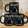 Laughter Here, Together Always - Friend Personalized Custom Black Mug - Christmas Gift For Best Friends, Sisters, Family Members, Coworkers