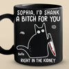 Laughter Here, Together Always - Friend Personalized Custom Black Mug - Christmas Gift For Best Friends, Sisters, Family Members, Coworkers