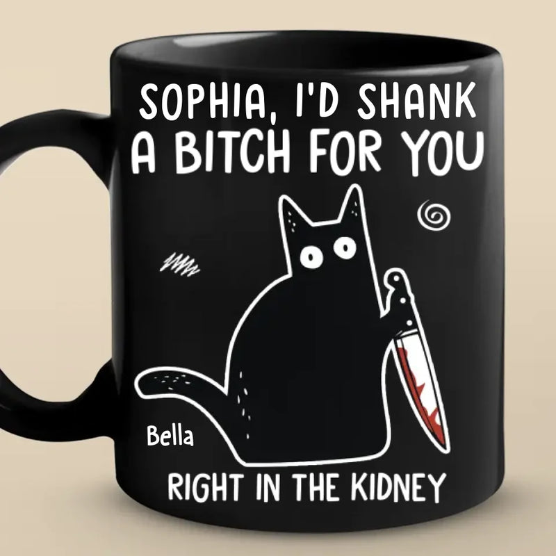 Laughter Here, Together Always - Friend Personalized Custom Black Mug - Christmas Gift For Best Friends, Sisters, Family Members, Coworkers
