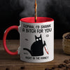 Grab A Cup, Share A Giggle - Friend Personalized Custom Accent Mug - Christmas Gift For Best Friends, Sisters, Family Members, Coworkers