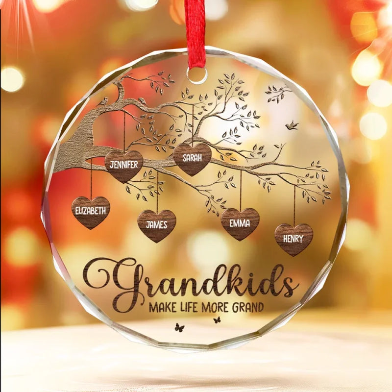 Every House Needs A Nana In It - Family Personalized Custom Circle Glass Ornament - New Arrival, Christmas Gift For Grandma AMZ
