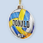Stay Calm And Pass The Ball - Personalized Custom Ornament - Acrylic Custom Shaped - Christmas Gifts For Players, Team, Boys