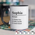 Every Name Has A Meaning, Discover Yours - Bestie Personalized Custom Accent Mug - Christmas Gift For Best Friends, BFF, Sisters
