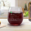 Joy Makes Life Easier, Laughter Makes It Better - Family Personalized Custom Wine Glass - Funny Gift For Yourself, Family Members