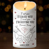 I Promise To Hold You Close, Now And Forever - Couple Personalized Custom 3D Inflated Effect Printed LED Candle -  Christmas Gift For Husband Wife, Anniversary