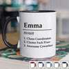 Awesome Coworker - Coworker Personalized Custom Accent Mug - Christmas Gift For Coworkers, Work Friends, Colleagues