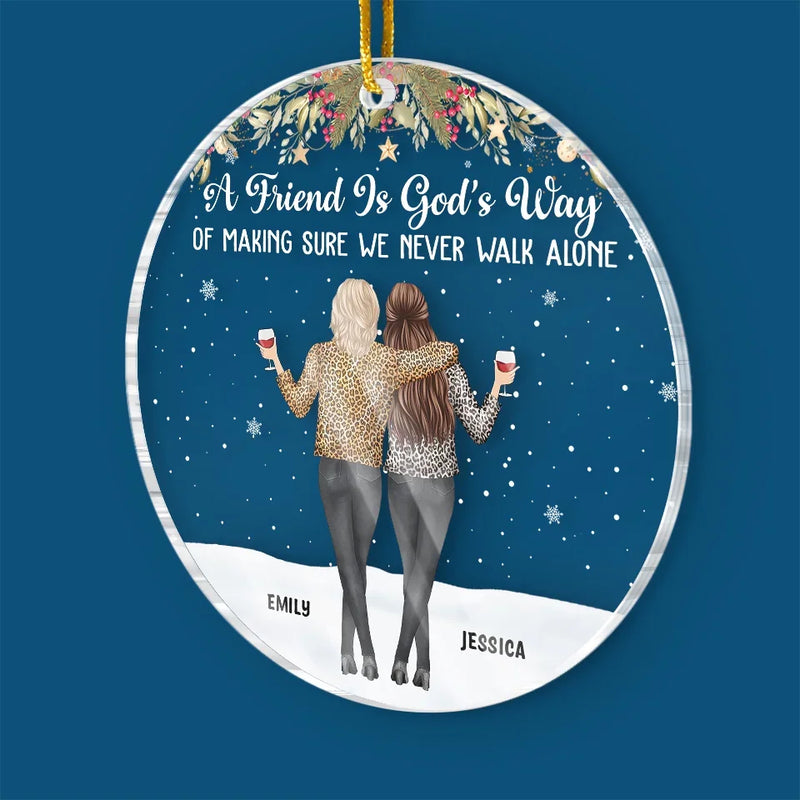 Make It A December To Remember - Bestie Personalized Custom Ornament - Acrylic Custom Shaped - Christmas Gift For Best Friends, BFF, Sisters