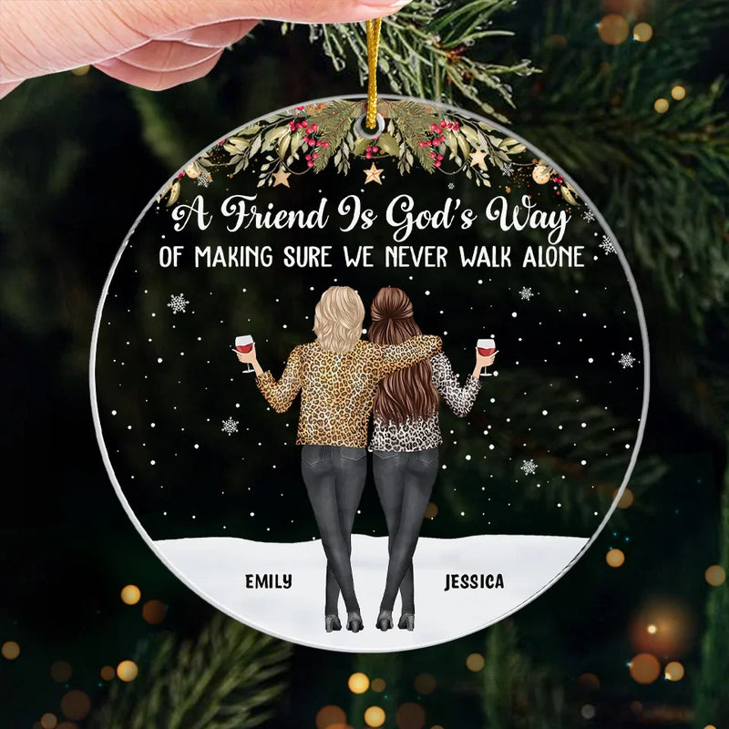 Make It A December To Remember - Bestie Personalized Custom Ornament - Acrylic Custom Shaped - Christmas Gift For Best Friends, BFF, Sisters