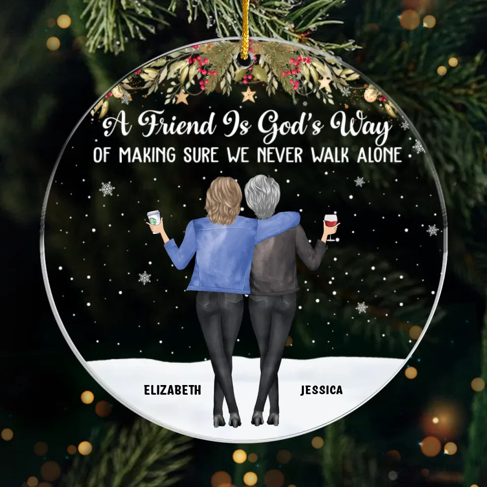 Make It A December To Remember - Bestie Personalized Custom Ornament - Acrylic Custom Shaped - Christmas Gift For Best Friends, BFF, Sisters