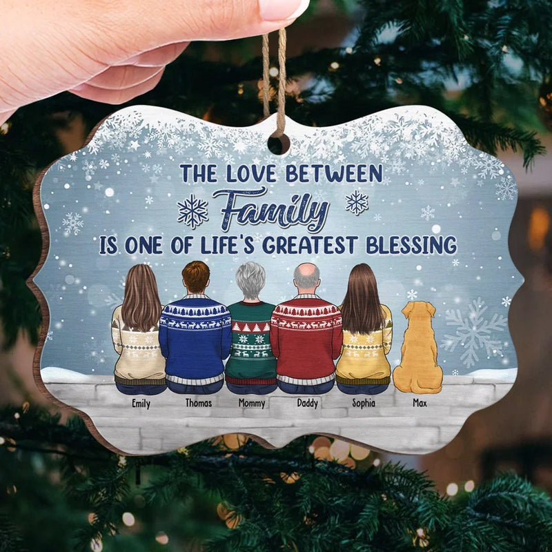 Christmas Magic Is In The Air - Family Personalized Custom Ornament - Wood Benelux Shaped - Christmas Gift For Family Members, Pet Owners, Pet Lovers