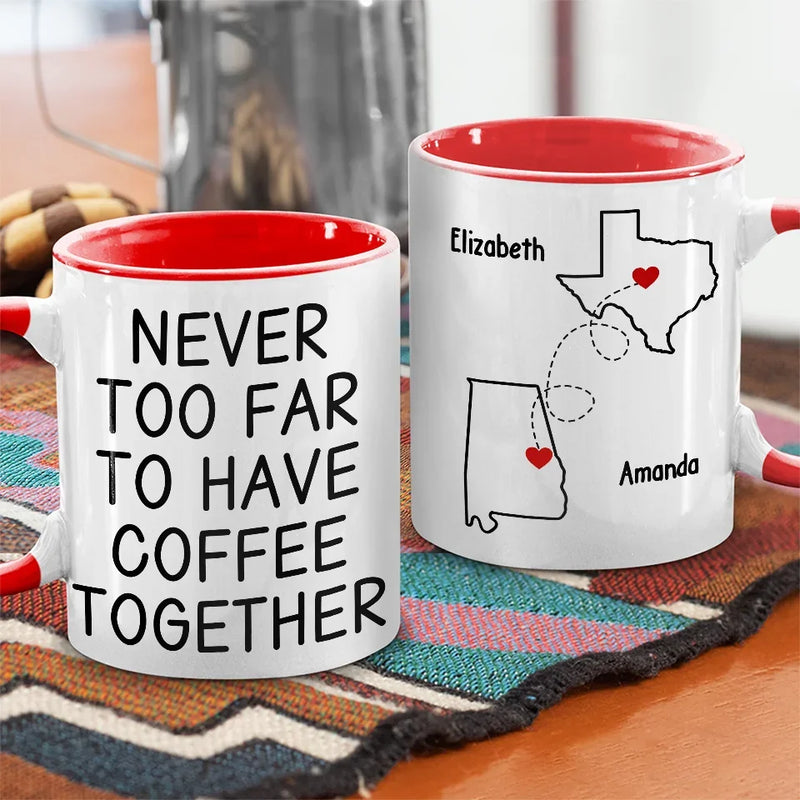 Finally Made The Nice List - Bestie Personalized Custom Accent Mug - Christmas Gift For Best Friends, BFF, Sisters