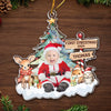 Custom Photo Under The Mistletoe With My Little Bundle Of Joy - Family Personalized Custom Ornament - Acrylic Custom Shaped - New Arrival, Christmas Gift For Baby Kids, Newborn Baby, First Christmas AMZ