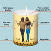 You’re My Happy Place - Bestie Personalized Custom Smokeless Scented Candle - Christmas Gift For Best Friends, BFF, Sisters