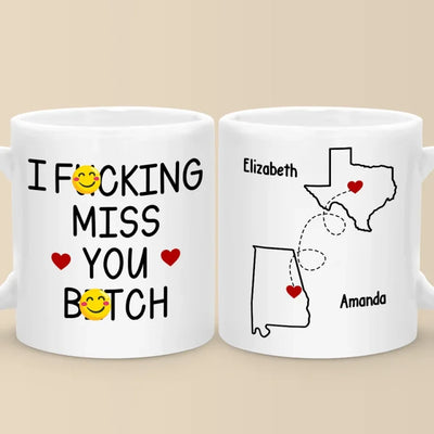 Chérissez vos moments avec vos meilleures amies pendant les fêtes - Mug personnalisé Bestie - Cadeau de Noël pour meilleures amies, meilleures amies, sœurs