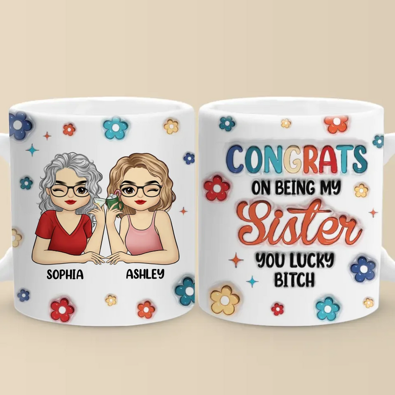 Friends Bring Warmth And Light To Our Darkest Days - Bestie Personalized Custom 3D Inflated Effect Printed Mug - Gift For Best Friends, BFF, Sisters