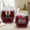 In Squad We Trust - Bestie Personalized Custom Wine Glass - Gift For Best Friends, BFF, Sisters