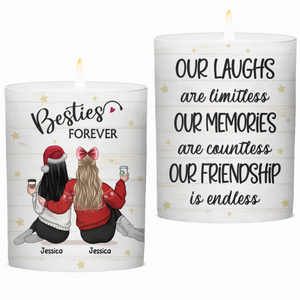 Life’s Better With You In It - Bestie Personalized Custom Smokeless Scented Candle - Christmas Gift For Best Friends, BFF, Sisters