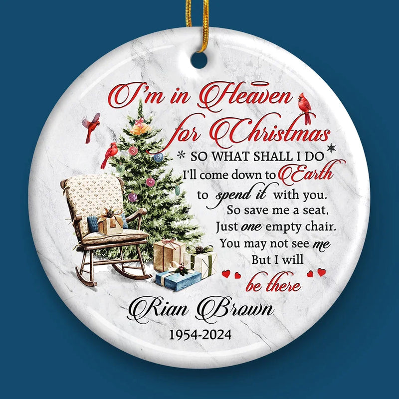 You Are Deeply Missed - Memorial Personalized Custom Ornament - Ceramic Round Shaped - Sympathy Gift, Christmas Gift For Family Members