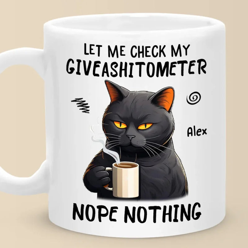 My Spirit Animal Is A Grumpy Cat - Friend Personalized Custom Mug - Christmas Gift, Birthday Gift For Best Friends, Family Members, Coworkers, Yourself