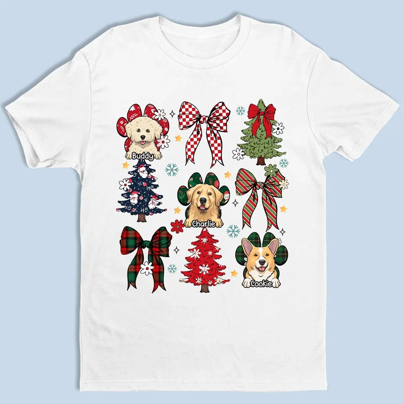 Purring Into The Holiday Spirit - Dog & Cat Personalized Custom Unisex T-shirt, Premium T-shirt, Hoodie - Christmas Gift For Pet Owners, Pet Lovers