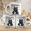 My Spirit Animal Is A Grumpy Cat - Friend Personalized Custom Mug - Christmas Gift, Birthday Gift For Best Friends, Family Members, Coworkers, Yourself