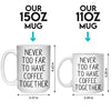 Miles Can’t Break The Bond We Share - Bestie Personalized Custom Mug - Christmas Gift For Best Friends, BFF, Sisters