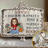 Lost In A Good Book - Personalized Custom Snuggle Blanket, Hoodie Blanket - Christmas Gift For Book Lovers