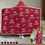 Work Hard, Dream Big - Personalized Custom  Snuggle Blanket, Hoodie Blanket - Christmas Gift For Sport Lovers, Sport Players