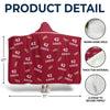 Work Hard, Dream Big - Personalized Custom  Snuggle Blanket, Hoodie Blanket - Christmas Gift For Sport Lovers, Sport Players
