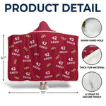 Work Hard, Dream Big - Personalized Custom  Snuggle Blanket, Hoodie Blanket - Christmas Gift For Sport Lovers, Sport Players