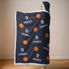 Rise And Grind - Personalized Custom Snuggle Blanket, Hoodie Blanket - Christmas Gift For Sport Lovers, Sport Players