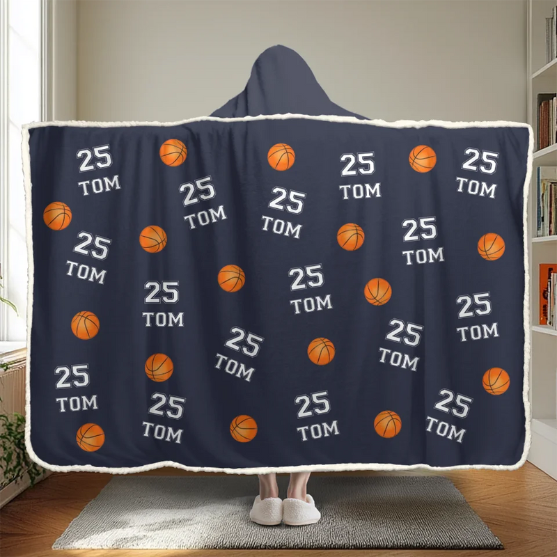 Rise And Grind - Personalized Custom Snuggle Blanket, Hoodie Blanket - Christmas Gift For Sport Lovers, Sport Players