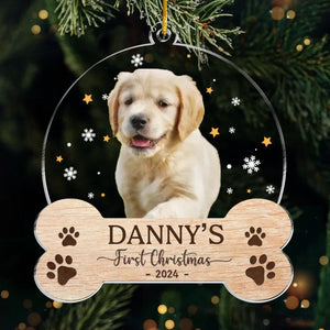 Custom Photo My Lovely Fur Baby - Dog & Cat Personalized Custom Ornament - Acrylic Custom Shaped - Christmas Gift For Pet Owners, Pet Lovers, First Christmas