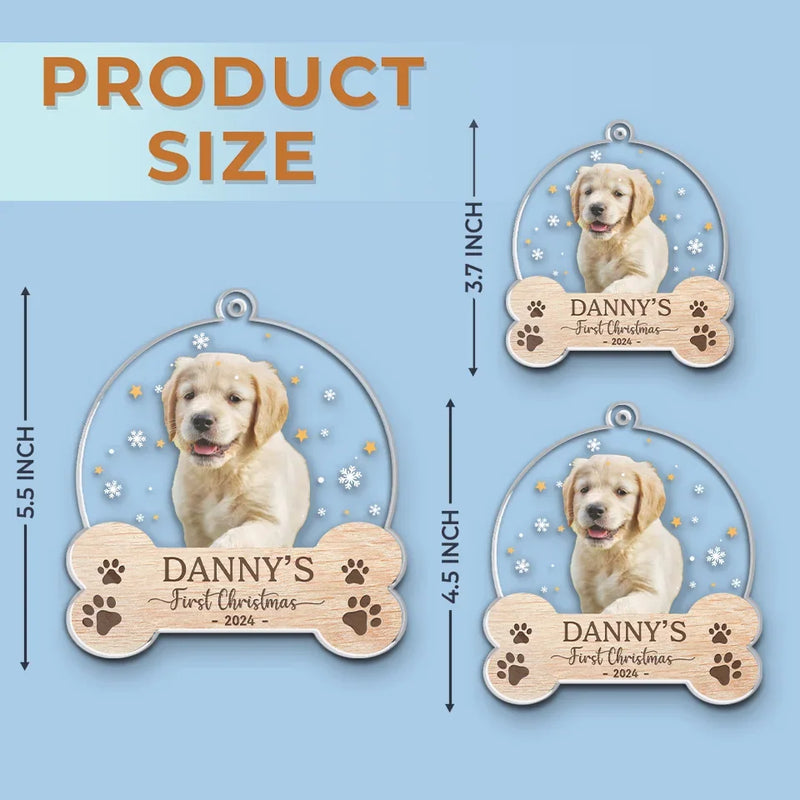 Custom Photo My Lovely Fur Baby - Dog & Cat Personalized Custom Ornament - Acrylic Custom Shaped - Christmas Gift For Pet Owners, Pet Lovers, First Christmas