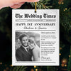 Custom Photo The Wedding Times - Couple Personalized Custom Ornament - Acrylic Custom Shaped - Christmas Gift For Husband Wife, Anniversary, First Christmas