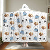 Custom Photo Happiness Is Having Furry Friends - Dog & Cat Personalized Custom Snuggle Blanket, Hoodie Blanket - Christmas Gift For Pet Owners, Pet Lovers