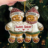 Holiday Cheer Is Better When Shared - Bestie Personalized Custom Ornament - Acrylic Custom Shaped - Christmas Gift For Best Friends, BFF, Sisters
