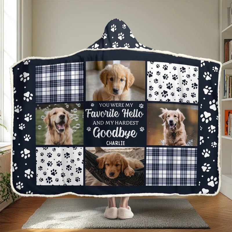Custom Photo Once By My Side, Forever In My Heart - Memorial Personalized Custom Snuggle Blanket, Hoodie Blanket - Sympathy Gift, Christmas Gift For Pet Owners, Pet Lovers